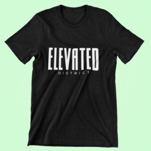 Elevated black mockup